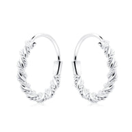 Twisted Rope Hoop Earring HO-2864