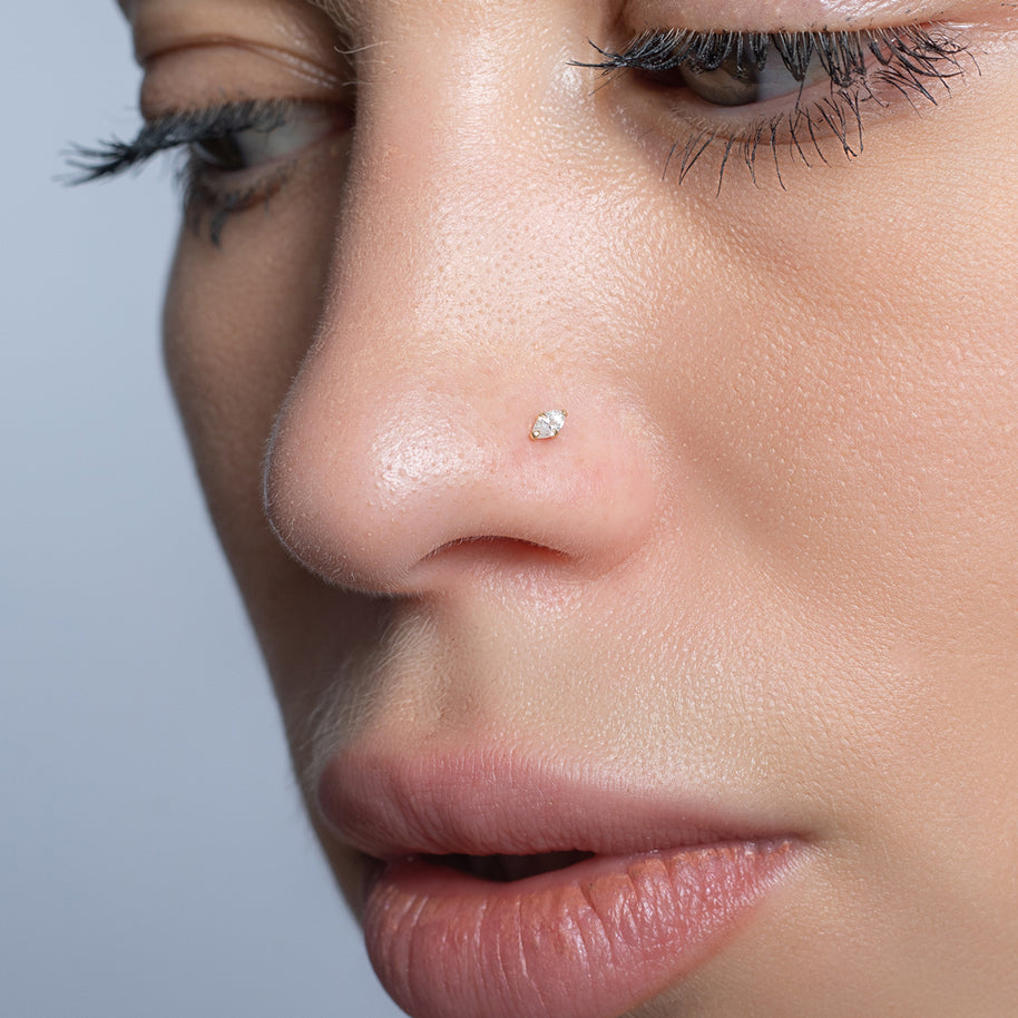 Marquise CZ Curved Nose Stud NSKB-160