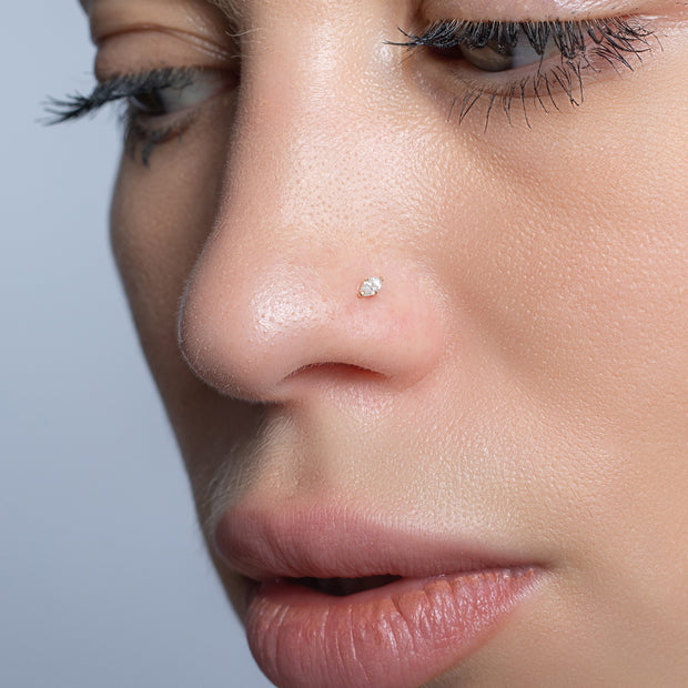 Marquise CZ Curved Nose Stud NSKB-160