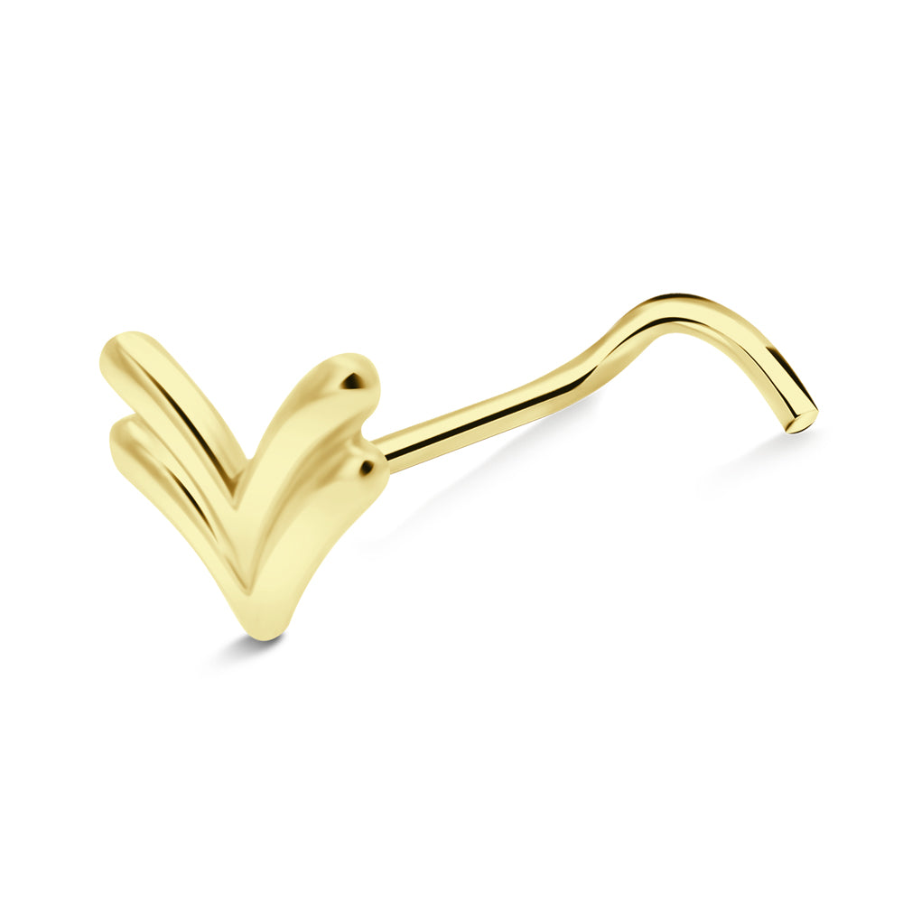V Arrow Curved Nose Stud NSKB-1829