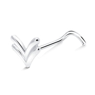 V Arrow Curved Nose Stud NSKB-1829