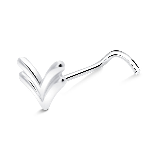 V Arrow Curved Nose Stud NSKB-1829
