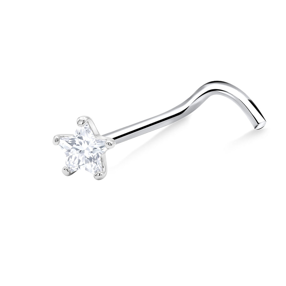 Shining Stars Curved Nose Stud NSKB-1922