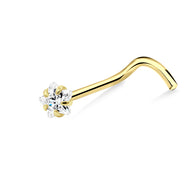 Little Star Shaped Curved Nose Stud NSKB-1936