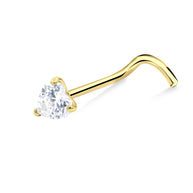 Heart Shaped Curved Nose Stud NSKB-1958