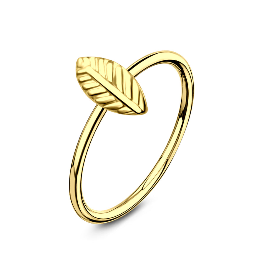 Sterling Silver Leaf Nose Ring NSKR-09