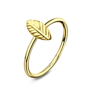 Sterling Silver Leaf Nose Ring NSKR-09