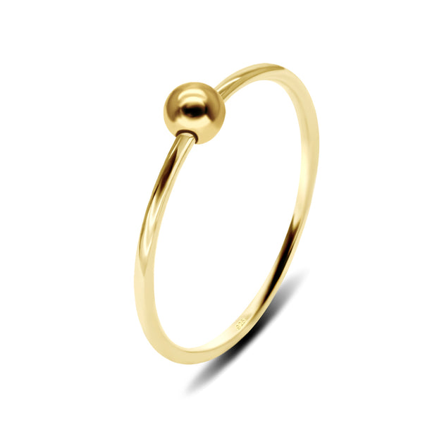 Silver Ball Nose Ring NSKR-1001