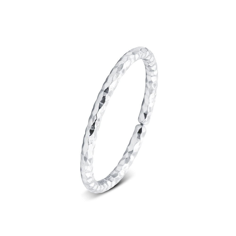 Hammered Texture Nose Ring NSKR-1083