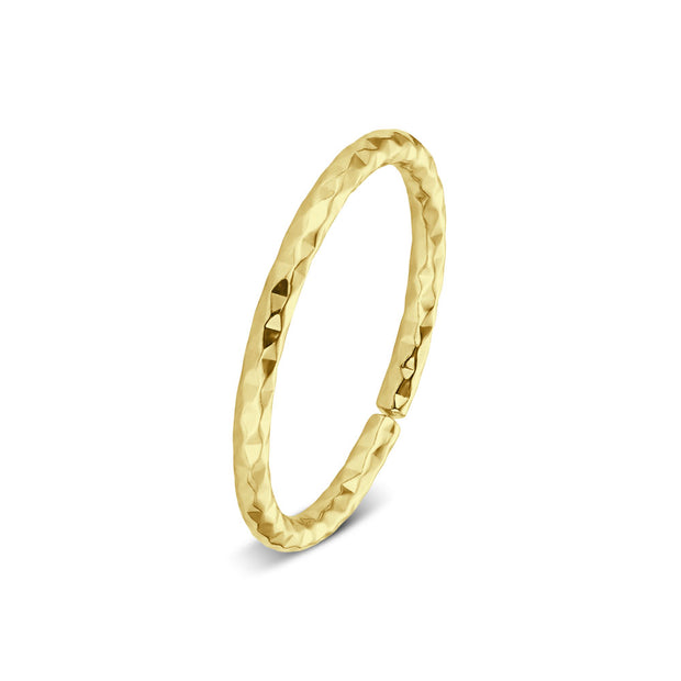Diamond-Cut Faceted Nose Ring NSKR-1084