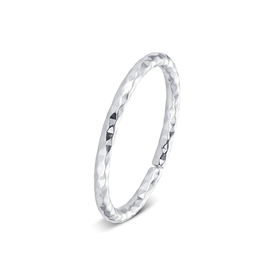 Diamond-Cut Faceted Nose Ring NSKR-1084