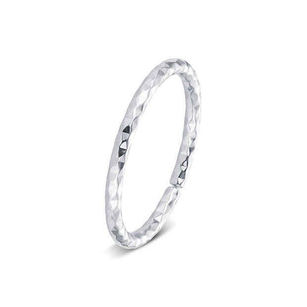 Diamond-Cut Faceted Nose Ring NSKR-1084