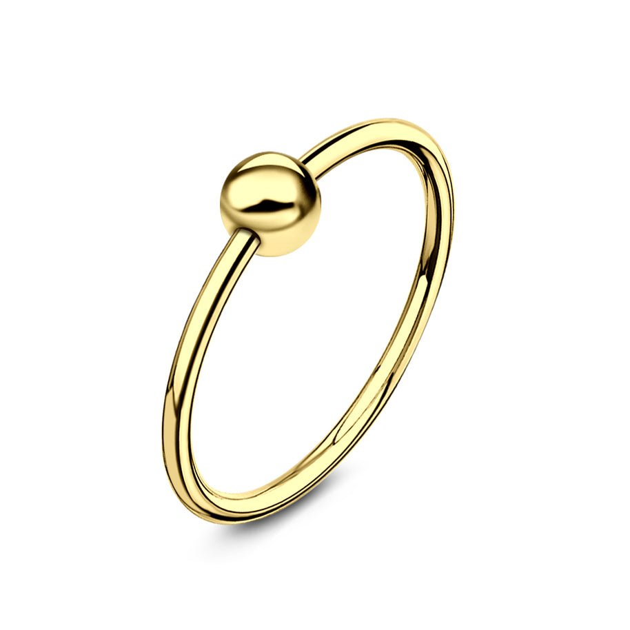Silver Ball Nose Ring NSKR-62