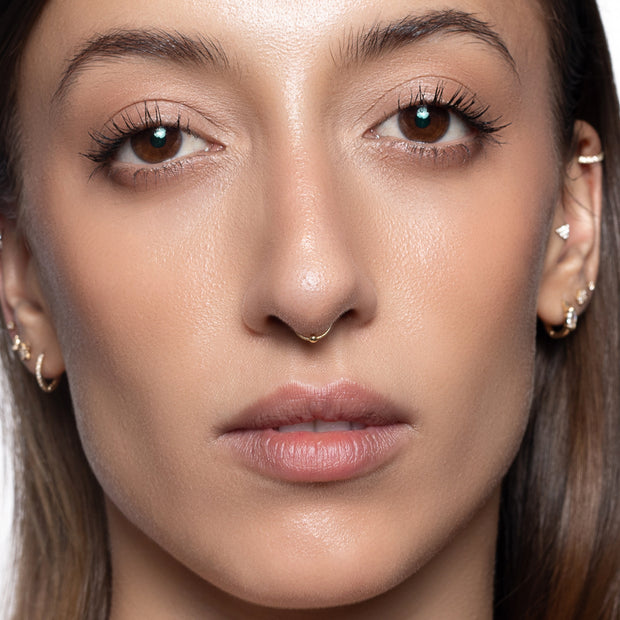 Silver Ball Nose Ring NSKR-62