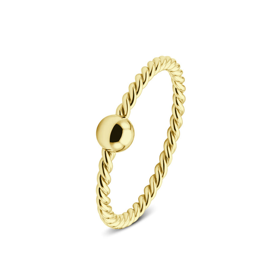Twisted Band with Ball Nose Ring NSKR-67