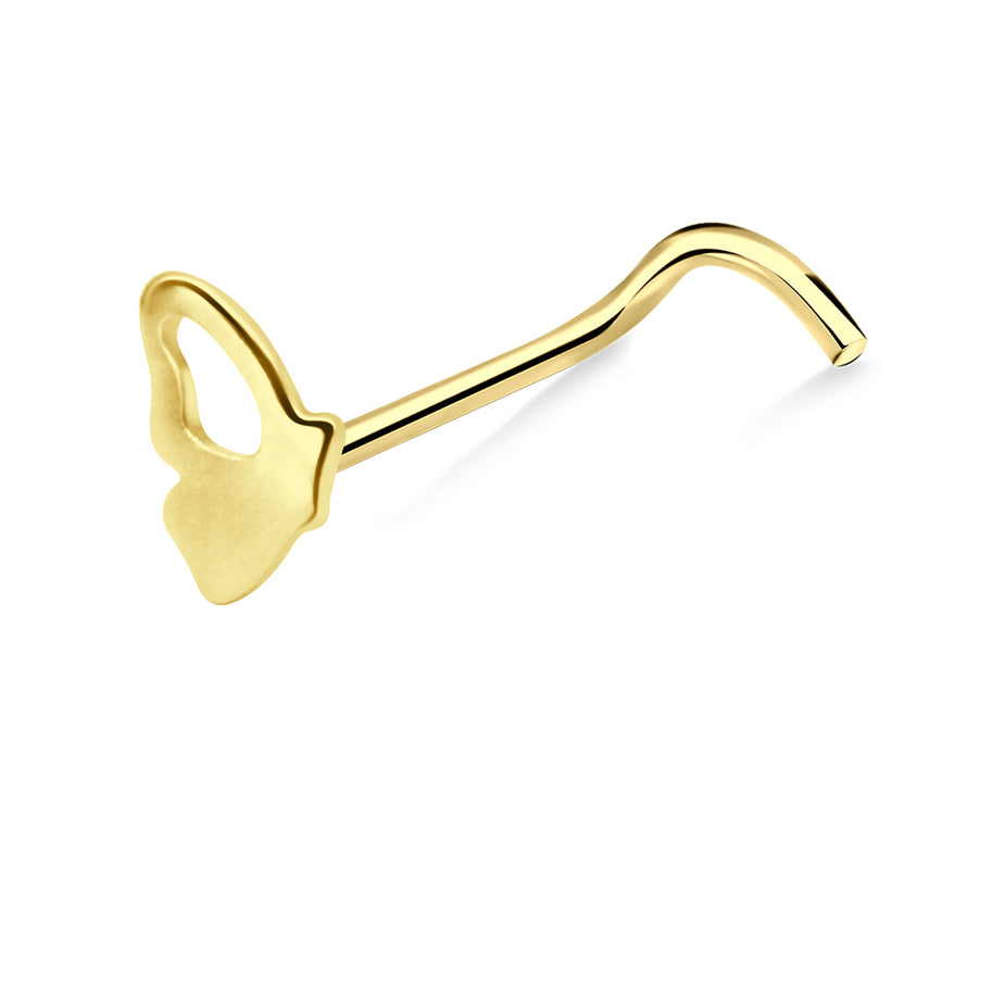 Butterfly Wing Curved Nose Stud NSKZ-1768