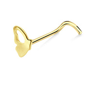 Butterfly Wing Curved Nose Stud NSKZ-1768