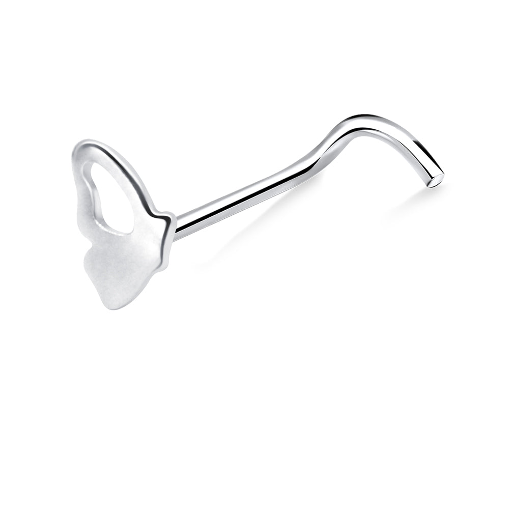 Butterfly Wing Curved Nose Stud NSKZ-1768