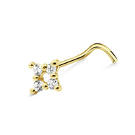 Sparkle Quad Cluster Nose Stud NSKZ-1892