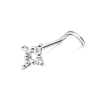Sparkle Quad Cluster Nose Stud NSKZ-1892