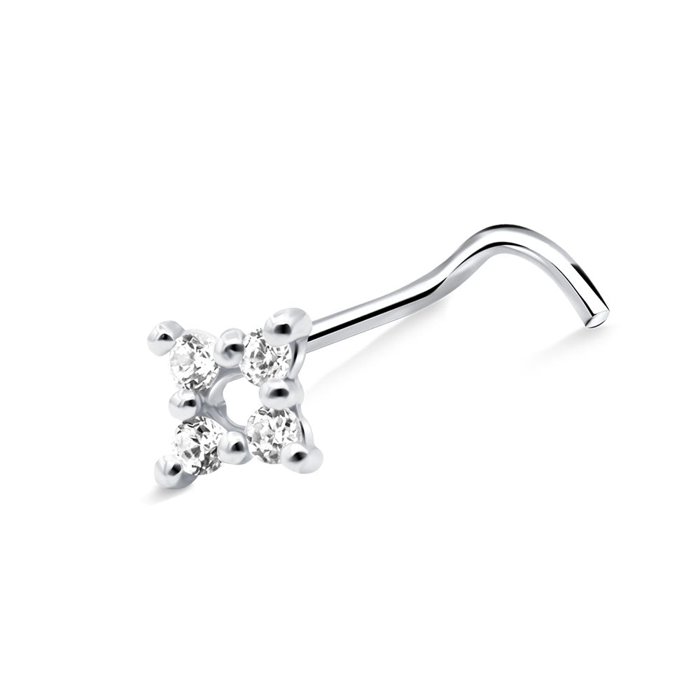 Sparkle Quad Cluster Nose Stud NSKZ-1892