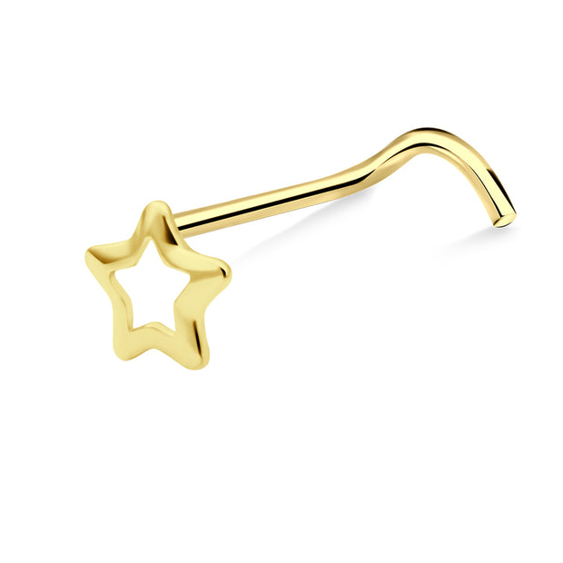 Mini Star Curved Nose Stud NSKZ-1919