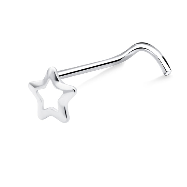 Mini Star Curved Nose Stud NSKZ-1919