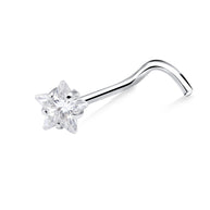 Star CZ Curved Nose Stud NSKZ-1932