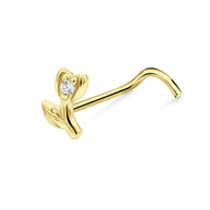 Rose Bud CZ Nose Stud NSKZ-1952