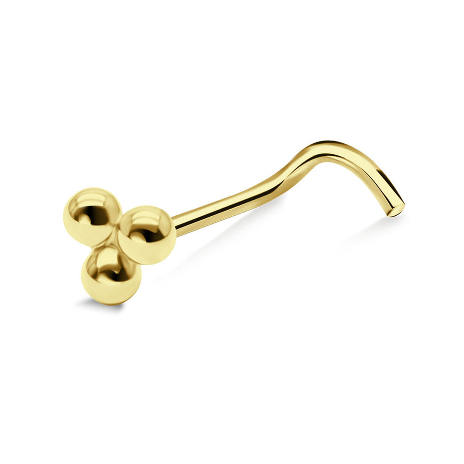 Triple Ball Cluster Nose Stud NSKZ-613