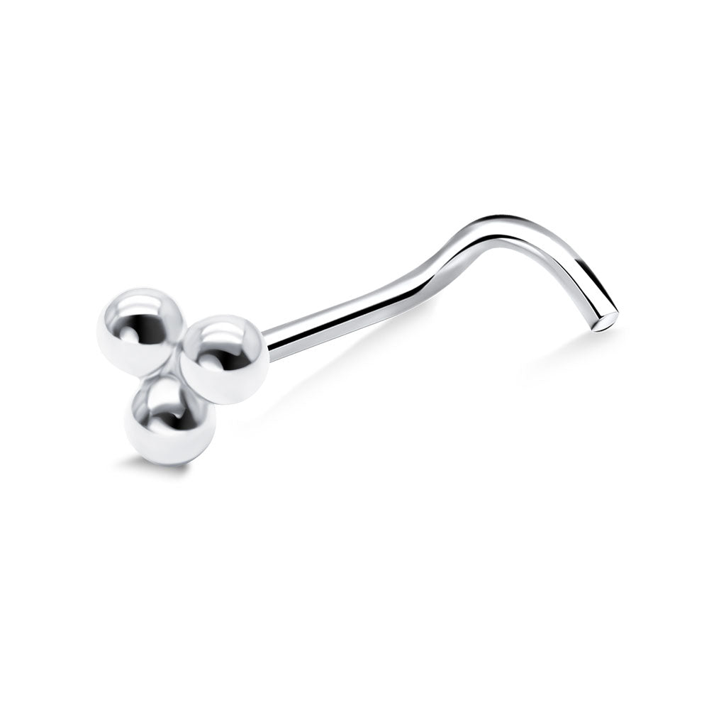 Triple Ball Cluster Nose Stud NSKZ-613