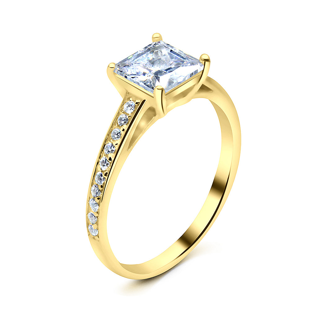 Aurora Princess CZ Silver Ring NSR-2830