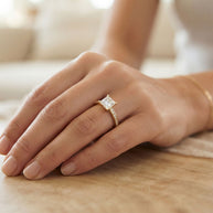 Aurora Princess CZ Silver Ring NSR-2830