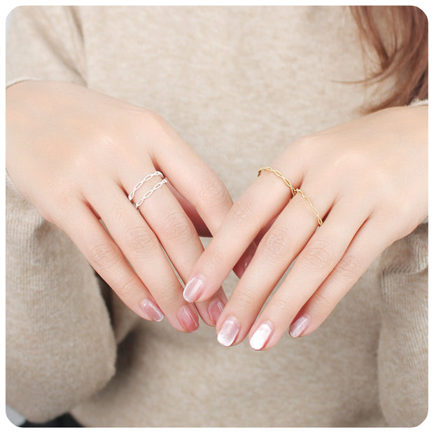 Infinity Spiral Silver Ring NSR-2915