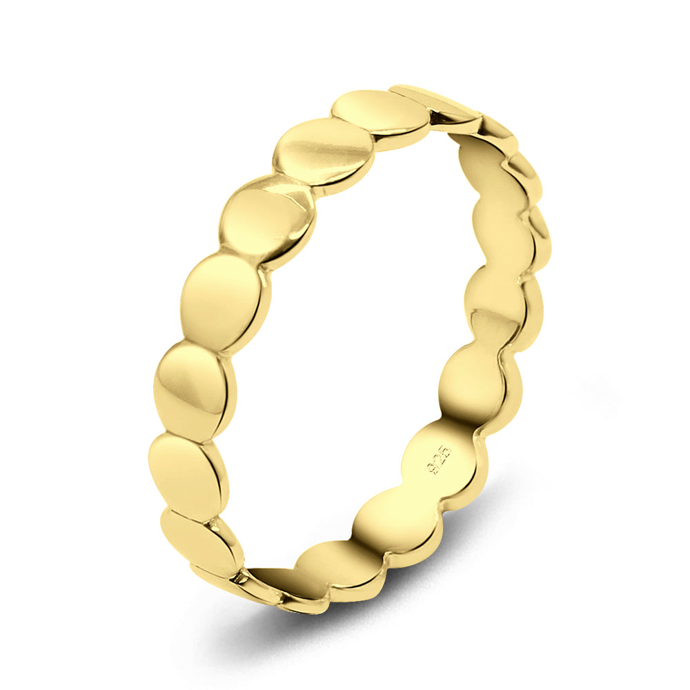Roundy Disc Designed Silver Ring NSR-2975