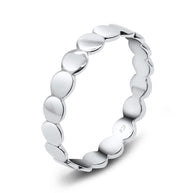 Roundy Disc Designed Silver Ring NSR-2975