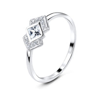 Beautiful CZ Silver Ring NSR-3173