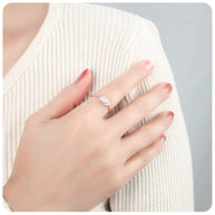 Beautiful CZ Silver Ring NSR-3173