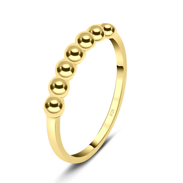 Dot Style Silver Ring NSR-3249