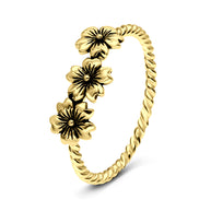 Unique Flowers Silver Ring NSR-3264