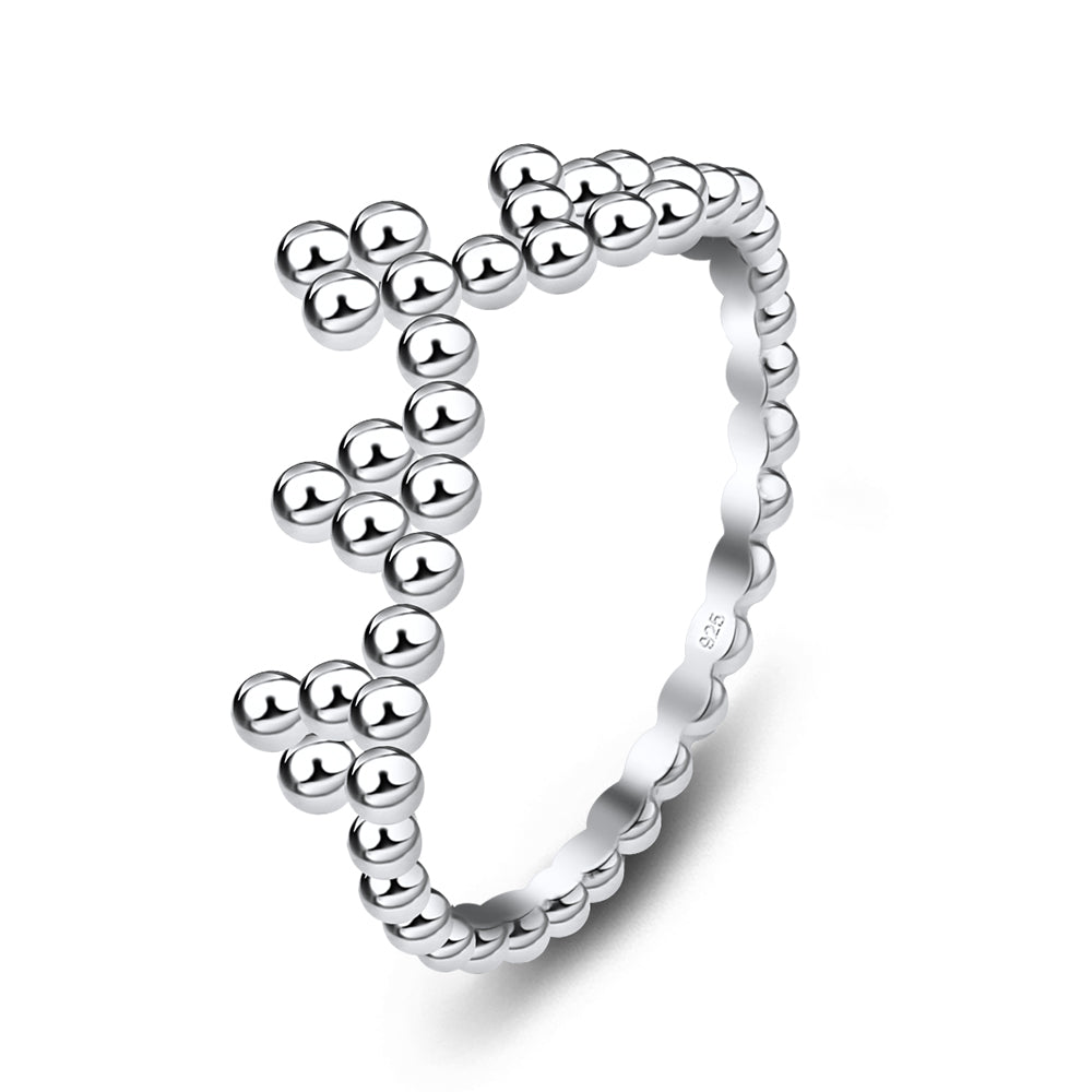 Crown Design Silver Ring NSR-3332