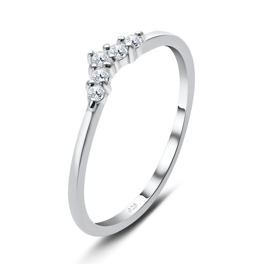 Perfect CZ Silver Ring NSR-3363