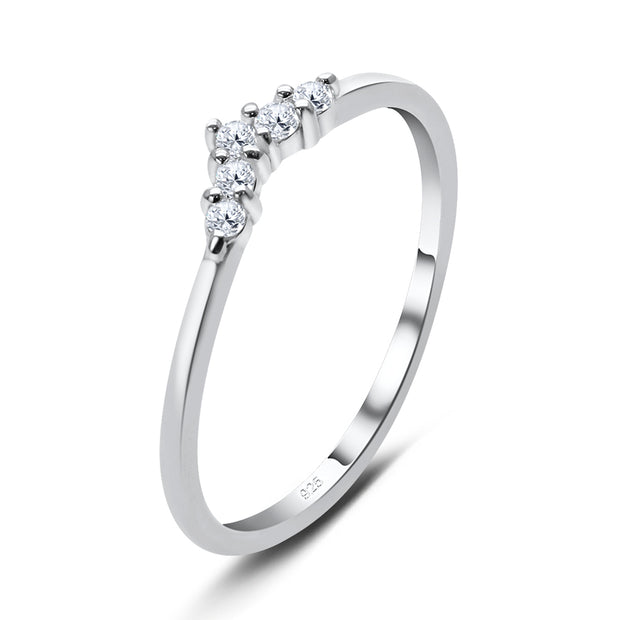 Perfect CZ Silver Ring NSR-3363