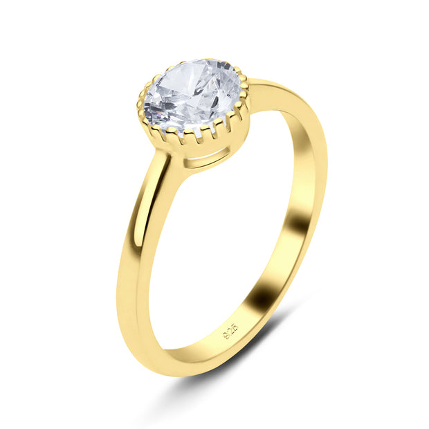 Gorgeous CZ Silver Ring NSR-3367