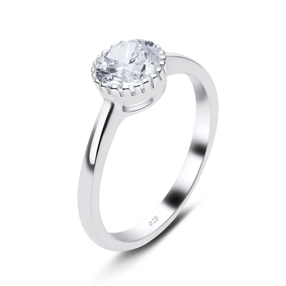 Gorgeous CZ Silver Ring NSR-3367