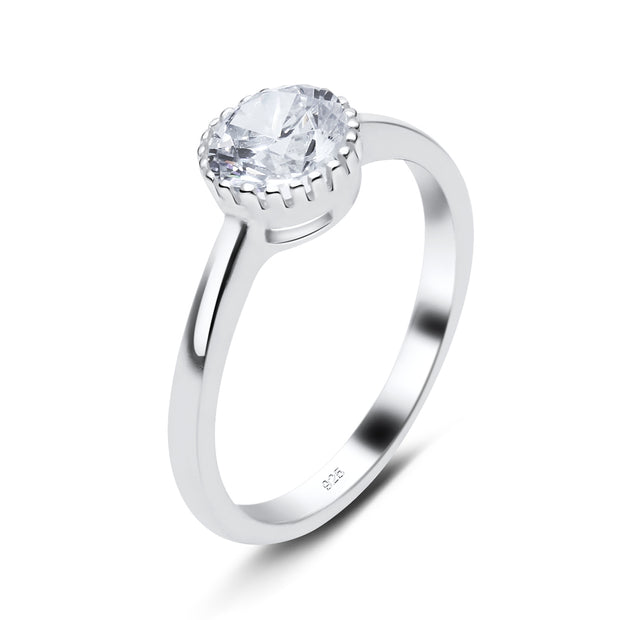 Gorgeous CZ Silver Ring NSR-3367