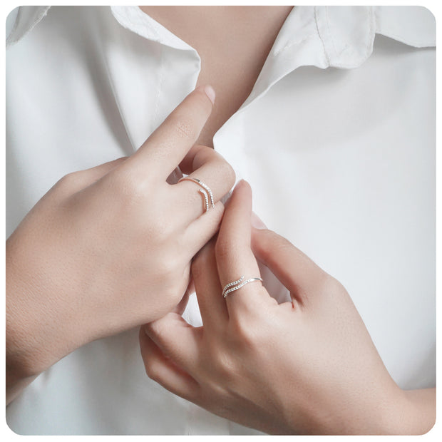 Cute Design Silver Rings NSR-3832