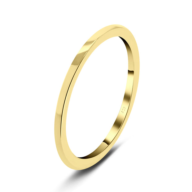 Slim Plain Polished Band Ring NSR-492