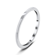 Slim Plain Polished Band Ring NSR-492