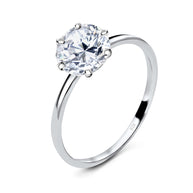 6-Prong Round CZ Solitaire Engagement Ring SCR-105